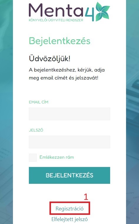 Regisztráció 1